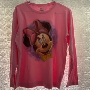 Pink women Disney long sleeves T